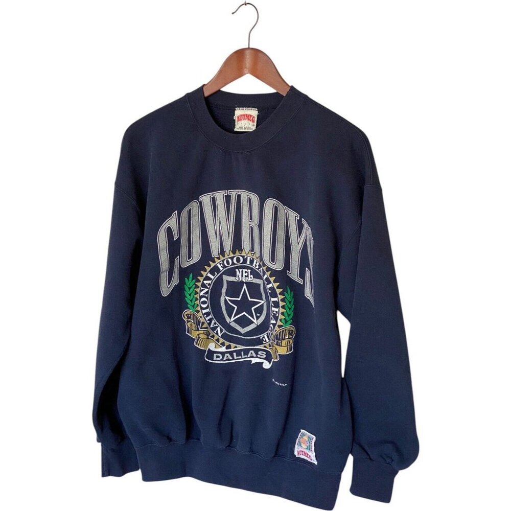 Dallas Cowboys Blue Nutmeg Men's Large Sweatshirt Vintage 1993 NFL Made In USA